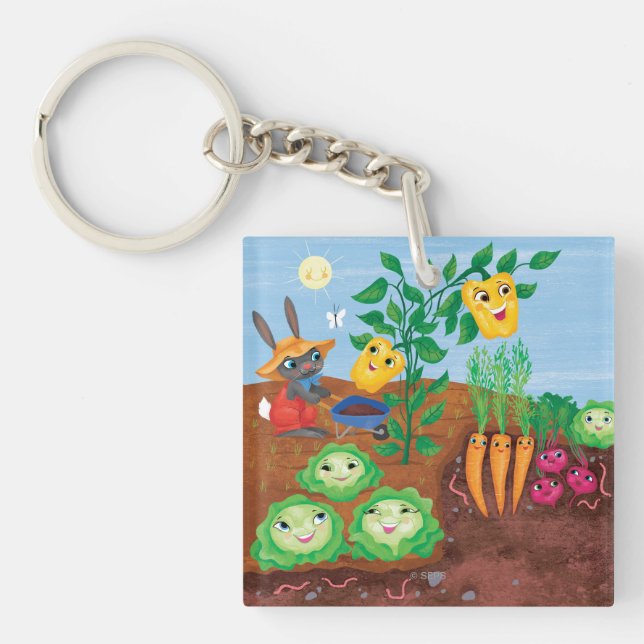 Porte-clefs Compte-Jardin de temps (Devant)