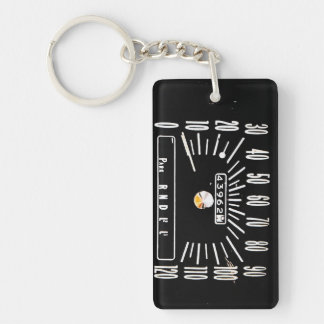 Porte-clefs Compteur de vitesse de voiture classique 1968