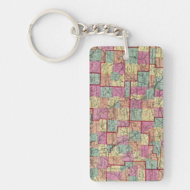 Porte-clefs Comtés de l'Ohio (Devant)