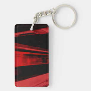 Porte-clefs Concept de mouvement moderne et cool en rouge et n