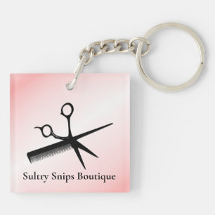 Porte-clefs Concepteur de beauté Rose Personnel avec nom