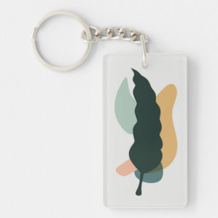 Porte-clefs Conception Abstraite des feuilles