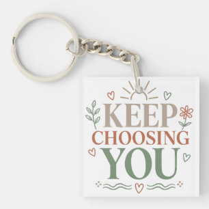 Porte-clefs Conception Botanique Inspirante Choisissez Vous