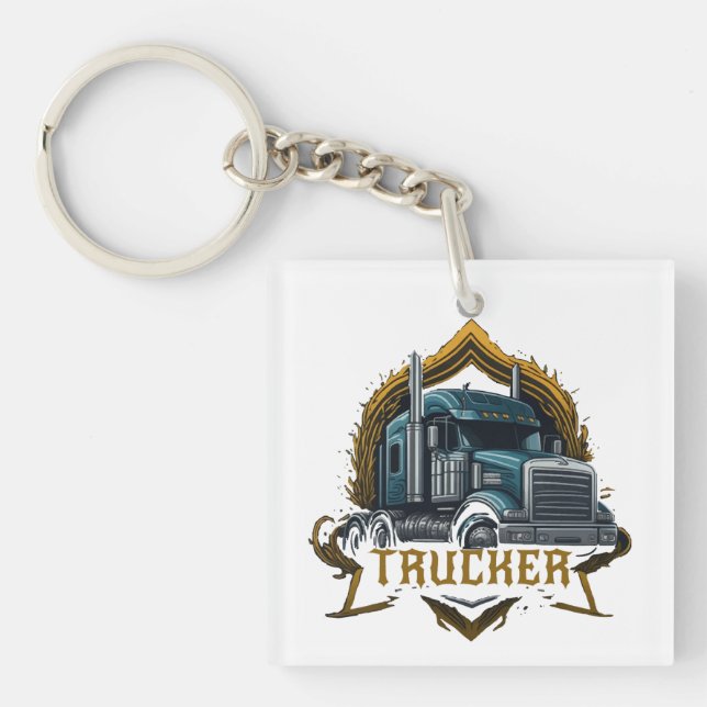 Porte-clefs Conception Classique Personnalisée pour le Camionn (Devant)