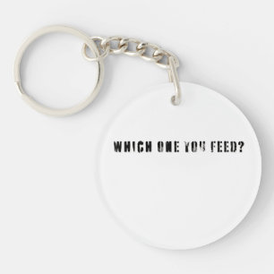 Porte-clefs Conception commerciale   Loup noir   2 côté