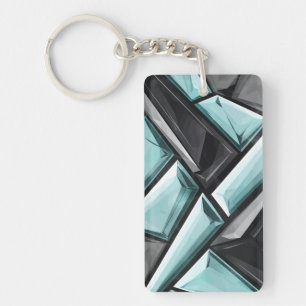 Porte-clefs Conception Cristalline Géométrique