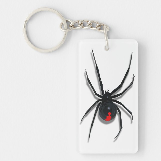 Porte-clefs Conception d'attaque d'araignée à marque rouge (Devant)