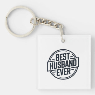 Porte-clefs Conception de badge Meilleur Mari de Tous les Temp