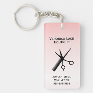 Porte-clefs Conception de Beauticienne Rose