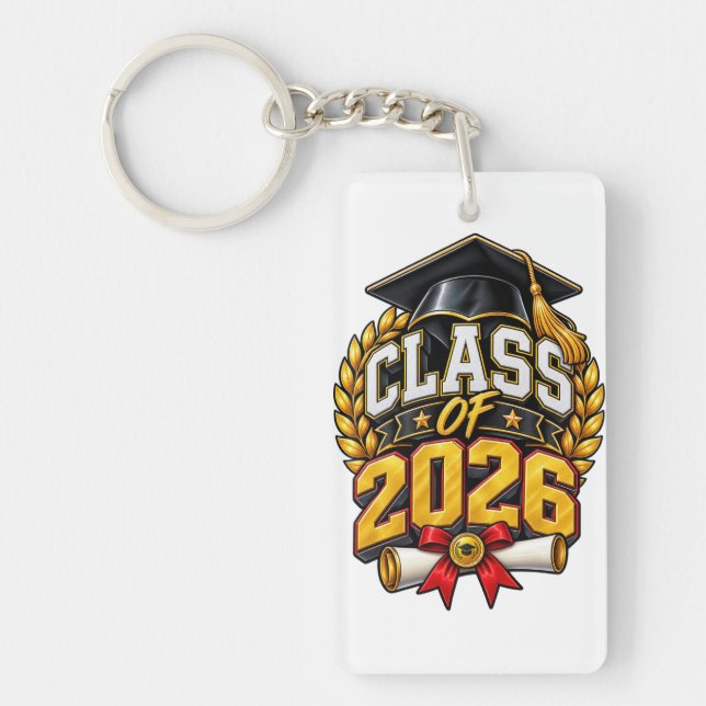 Porte-clefs Conception de célébration de remise des diplômes d (Devant)