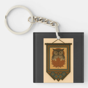 Porte-clefs Conception de Chouette magique avec look perlé