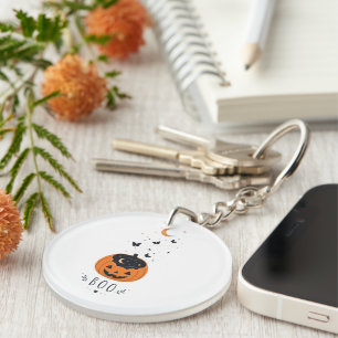 Porte-clefs Conception de citrouille de la saison effrayante H