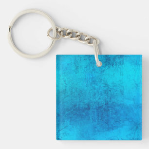 Porte-clefs Conception de couleur Abstraite bleue solide