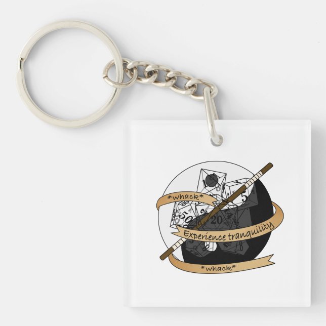 Porte-clefs Conception de dés de moine (Devant)