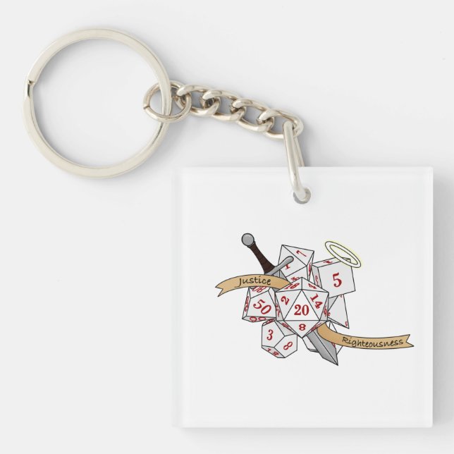 Porte-clefs Conception de dés Paladin (Devant)