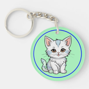 Porte-clefs Conception de dessin de ligne de dessin animé de c