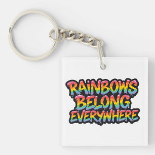 Porte-clefs Conception de fierté LGBTQ – “Les arcs-en-ciel app
