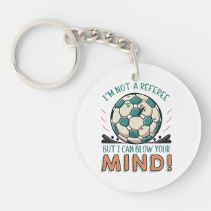 Porte-clefs Conception de football drôle