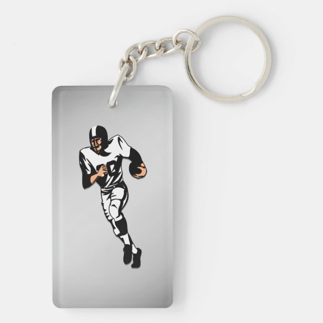 Porte-clefs Conception de joueur de football RB / Conception s (Dos)