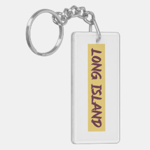 Porte-clefs Conception de la base de texte de Long Island sur 