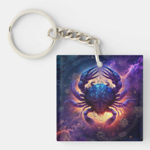Porte-clefs Conception de la constellation du Cancer en aquare