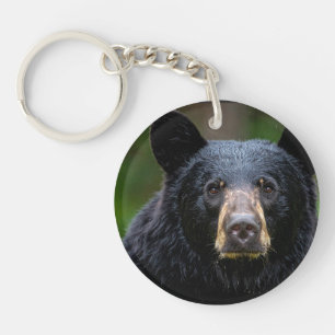 Porte-clefs Conception de la nature sauvage de l'ours noir