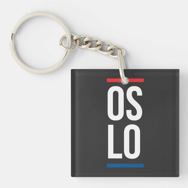 Porte-clefs Conception de la ville d'Oslo  (Devant)