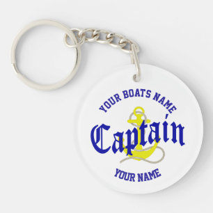 Porte-clefs Conception de l'ancre des capitaines de bateau