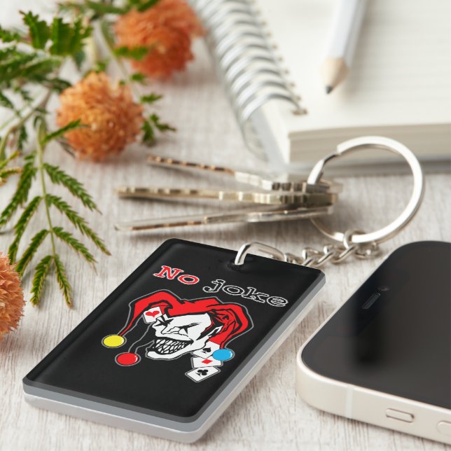 Porte-clefs conception de l'autocollant joker  (Devant droit)