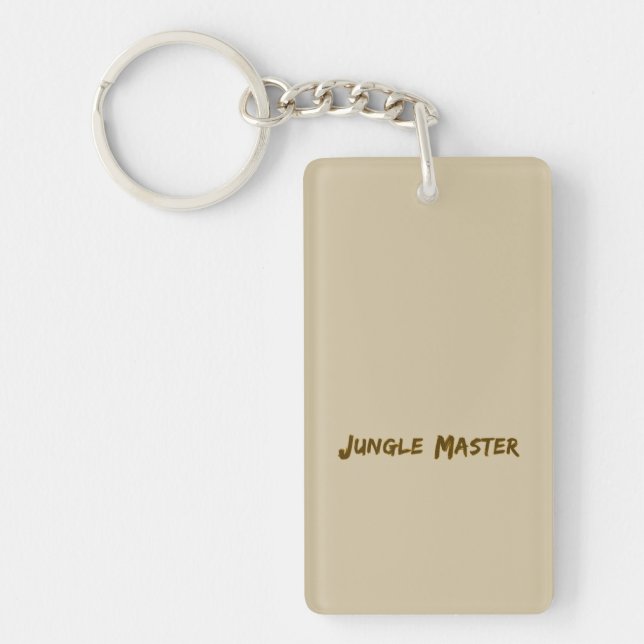 Porte-clefs Conception de lettrage Jungle Master (Devant)