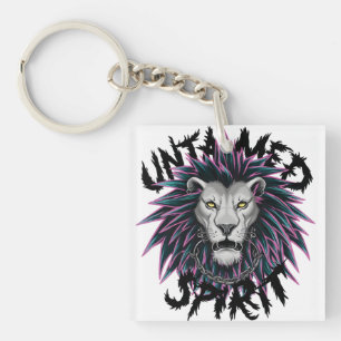 Porte-clefs Conception de Lion Punk Spirit Untamed