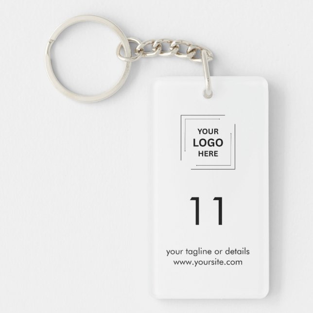Porte-clefs Conception de logo et de numéro de chambre d'hôtel (Devant)