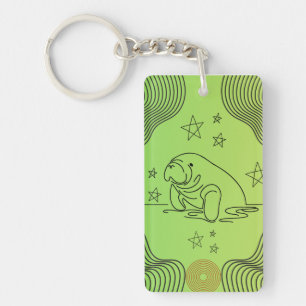 Porte-clefs Conception de Manate sur porte - clé