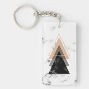 Porte-clefs Conception de marbre en pastel d'impression