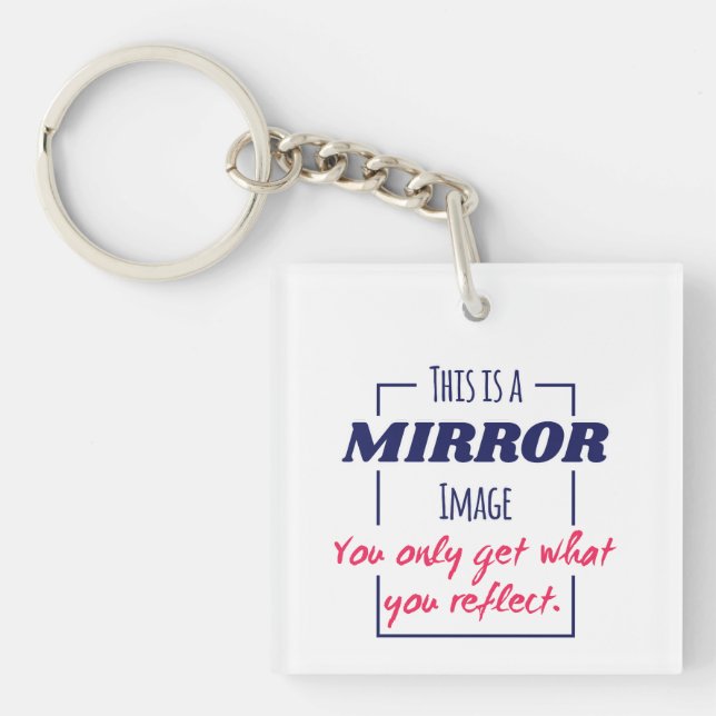Porte-clefs Conception de motivation Mentalité de réflexion da (Devant)