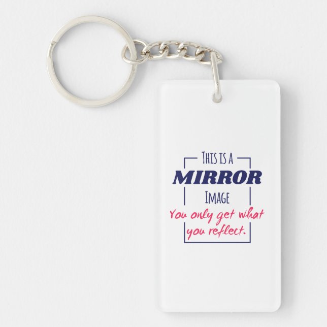 Porte-clefs Conception de motivation Mentalité de réflexion da (Devant)