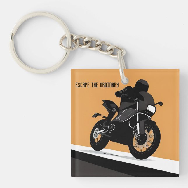 Porte-clefs Conception de motos pour motards et cavaliers (Devant)