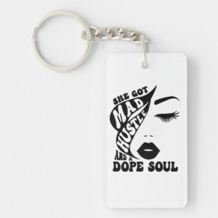 Porte-clefs Conception de Noël Hustle pour autonomiser les fem
