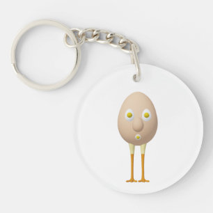 Porte-clefs Conception de personnage d'œuf fantaisiste RG & RA