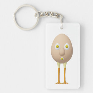 Porte-clefs Conception de personnage d'œuf fantaisiste RG & RA