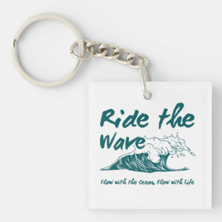 Porte-clefs Conception de surf Ride the Wave