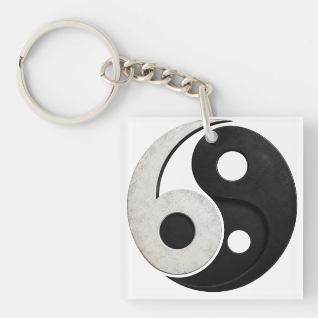 Porte-clefs Conception de symbole Yin Yang 69 (Devant)