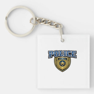 Porte-clefs Conception de texte gras pour badge de police