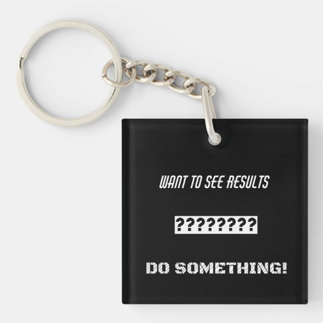 Porte-clefs Conception de texte motivationnel (Devant)