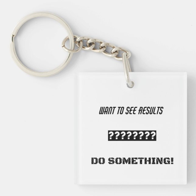 Porte-clefs Conception de texte motivationnel (Devant)