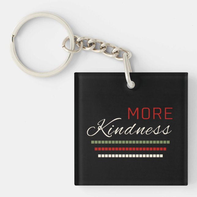 Porte-clefs Conception de texte positive (Devant)
