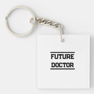 Porte-clefs Conception de titre médical futur texte minimal