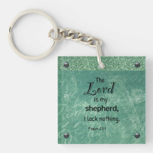 Porte-clefs Conception de typographie chrétienne Psaume 23:1