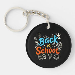 Porte-clefs Conception de typographie colorée pour la rentrée
