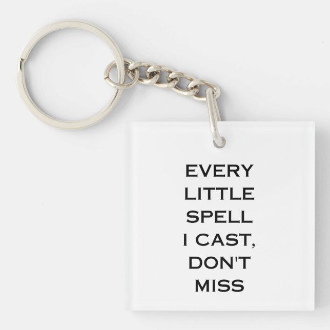 Porte-clefs Conception de typographie de citation de manifesta (Devant)